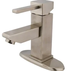 Kingston Brass Claremont Single Handle 4" Centerset Lavatory Faucet with Optional Deck Plate