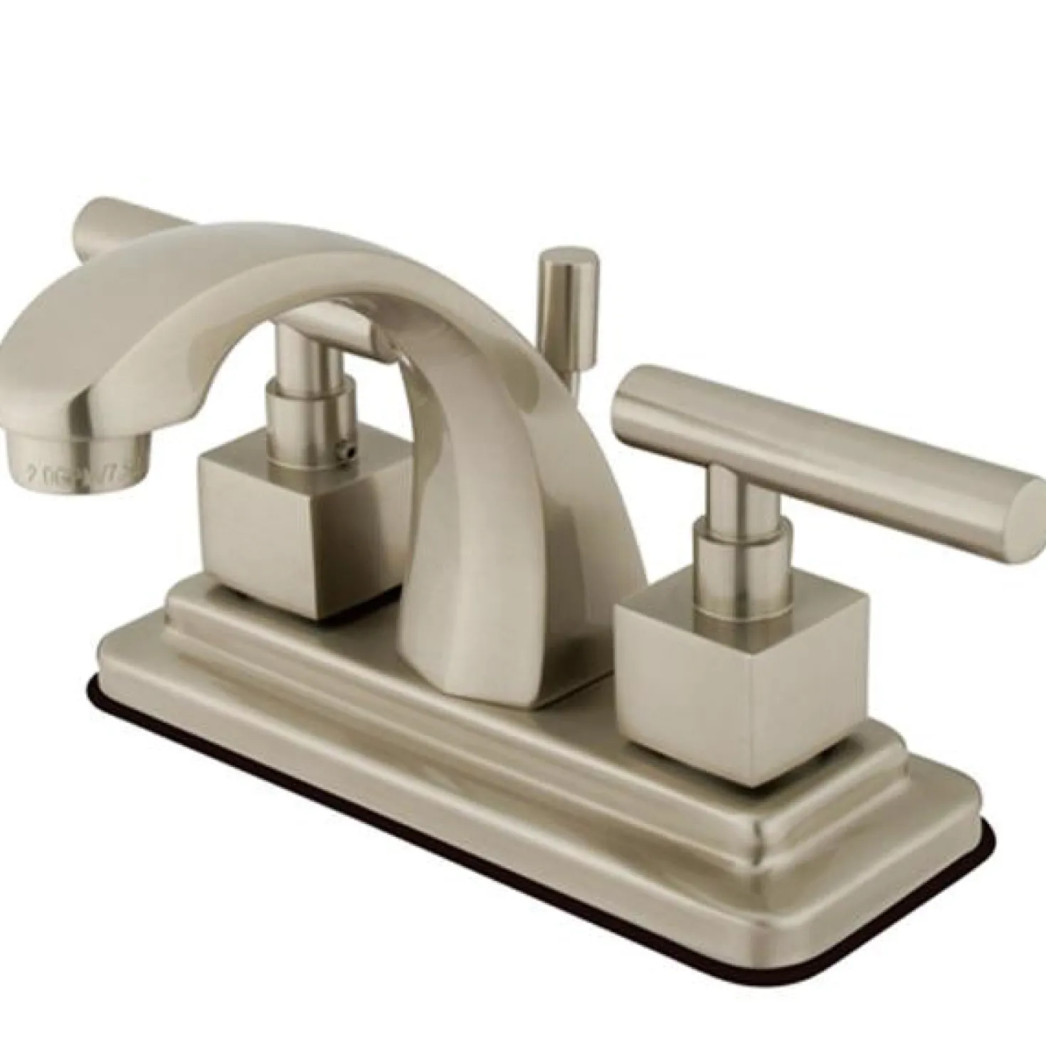 Kingston Brass Claremont Two Handle 4" Centerset Lavatory Faucet with Brass Pop-up