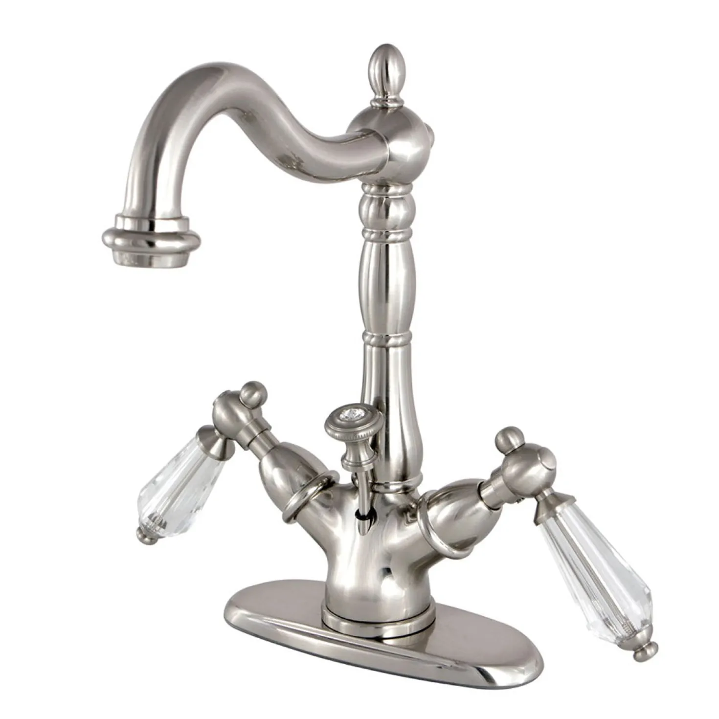 Kingston Brass Classic 4" Centerset Lavatory Faucet with Brass Pop-up