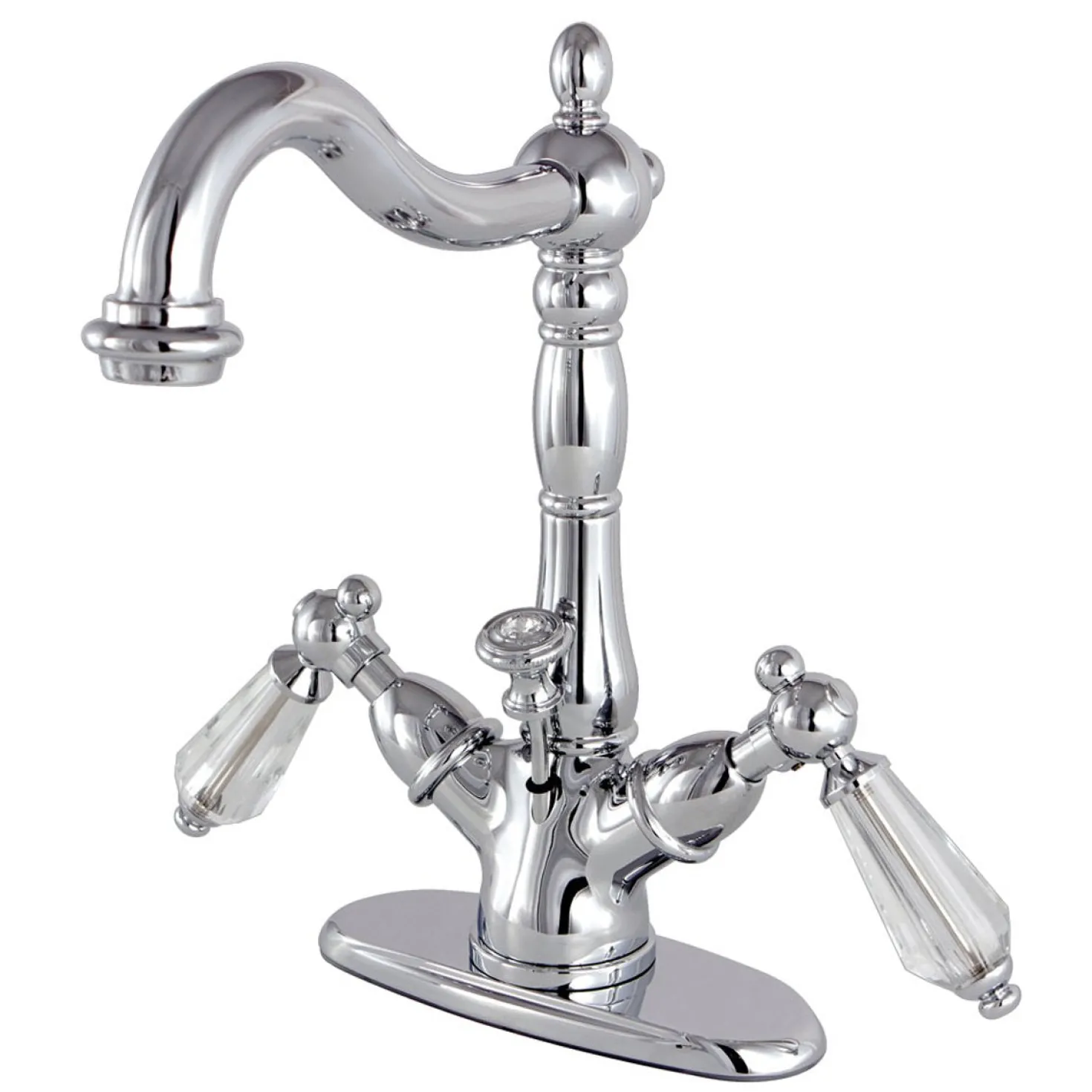 Kingston Brass Classic 4" Centerset Lavatory Faucet with Brass Pop-up