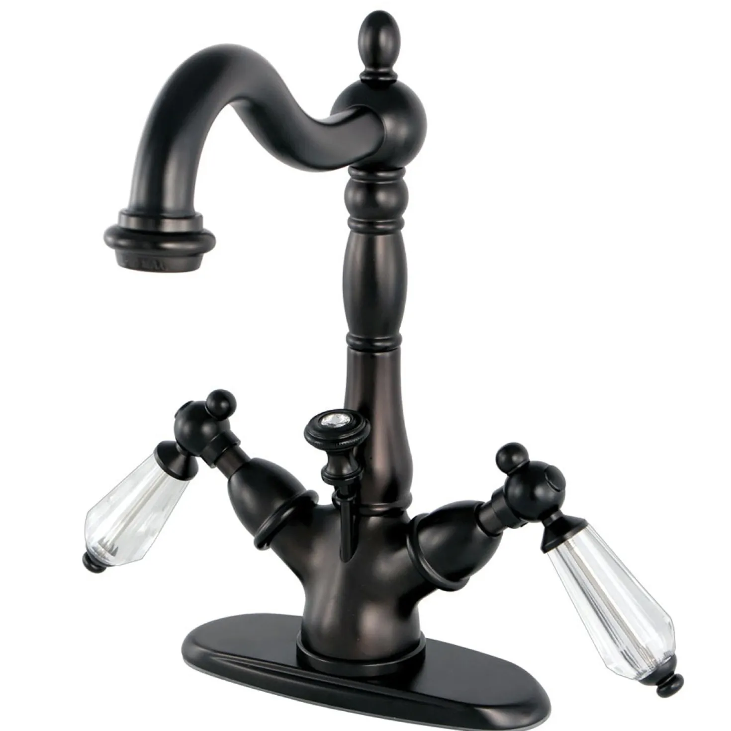 Kingston Brass Classic 4" Centerset Lavatory Faucet with Brass Pop-up