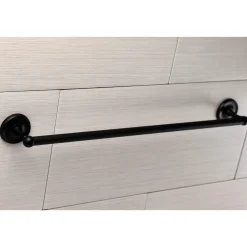 Kingston Brass Classic 24-Inch Towel Bar in Matte Black