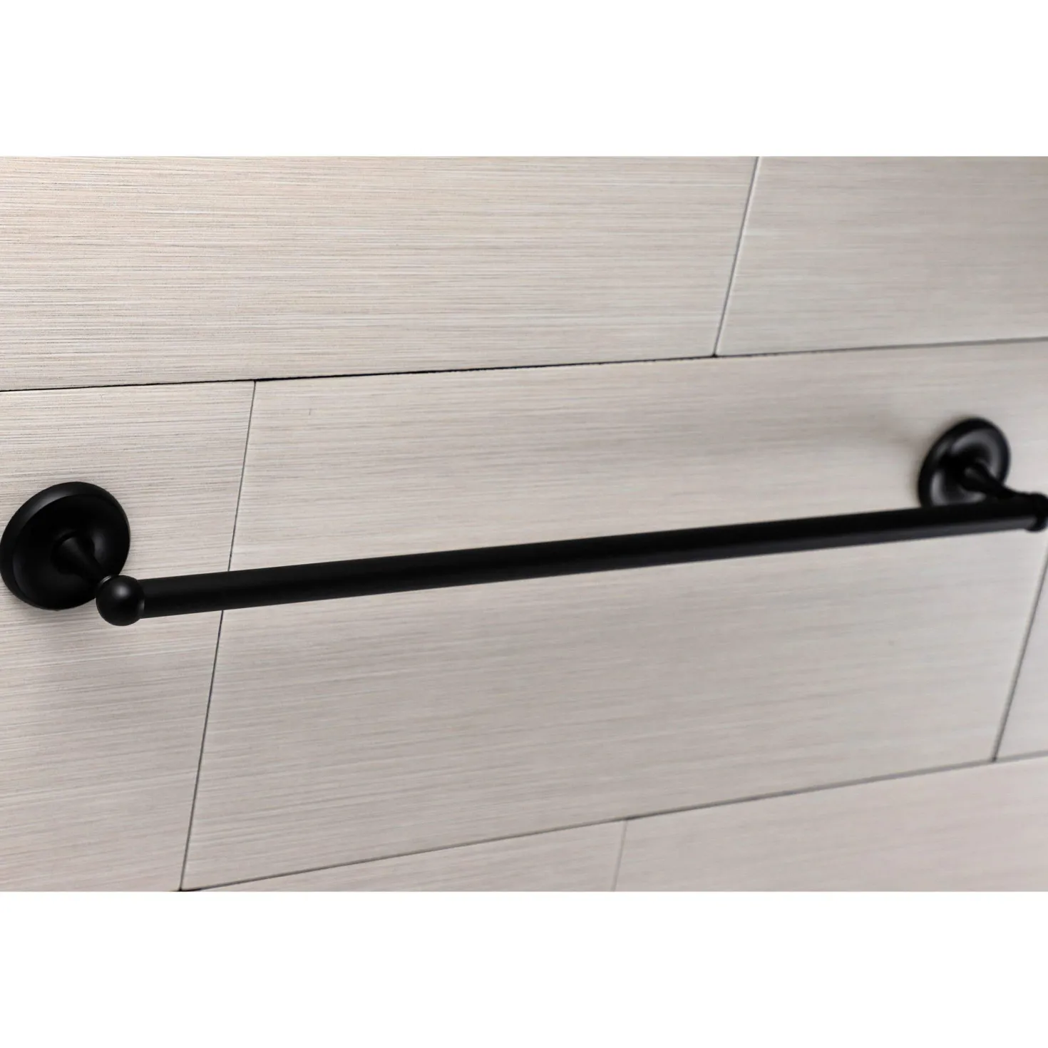 Kingston Brass Classic 24-Inch Towel Bar in Matte Black