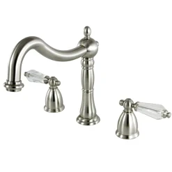 Kingston Brass Classic Roman Tub Filler with Tranlucent Handles