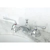 Kingston Brass Classic Silver Sage Two Handle 8" to 16" Widespread Lavatory Faucet with Brass Pop-up