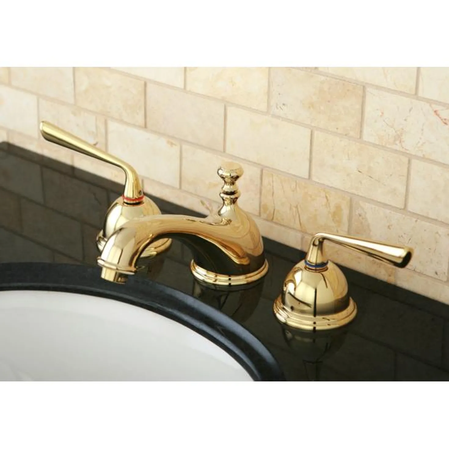 Kingston Brass Classic Silver Sage Two Handle 8" to 16" Widespread Lavatory Faucet with Brass Pop-up
