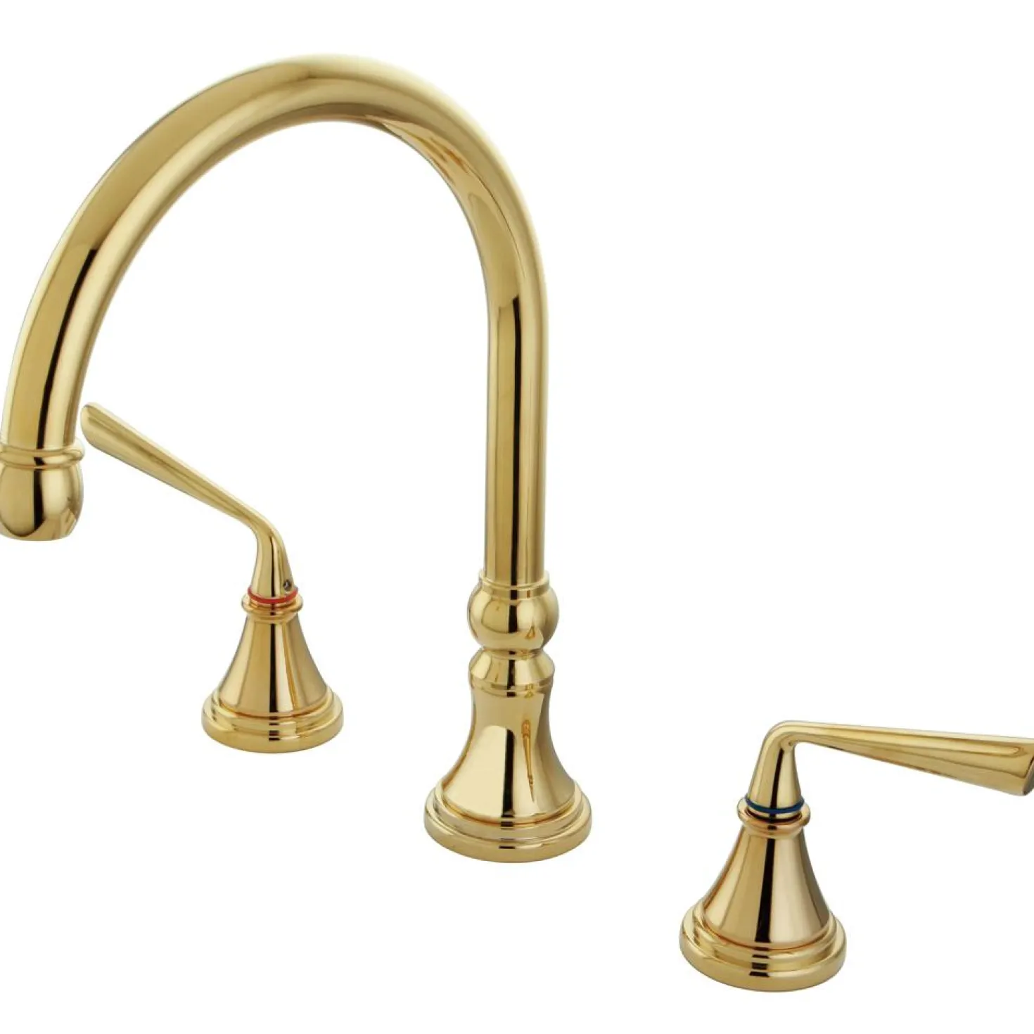 Kingston Brass Classic Silver Sage Two Handle Roman Tub Filler