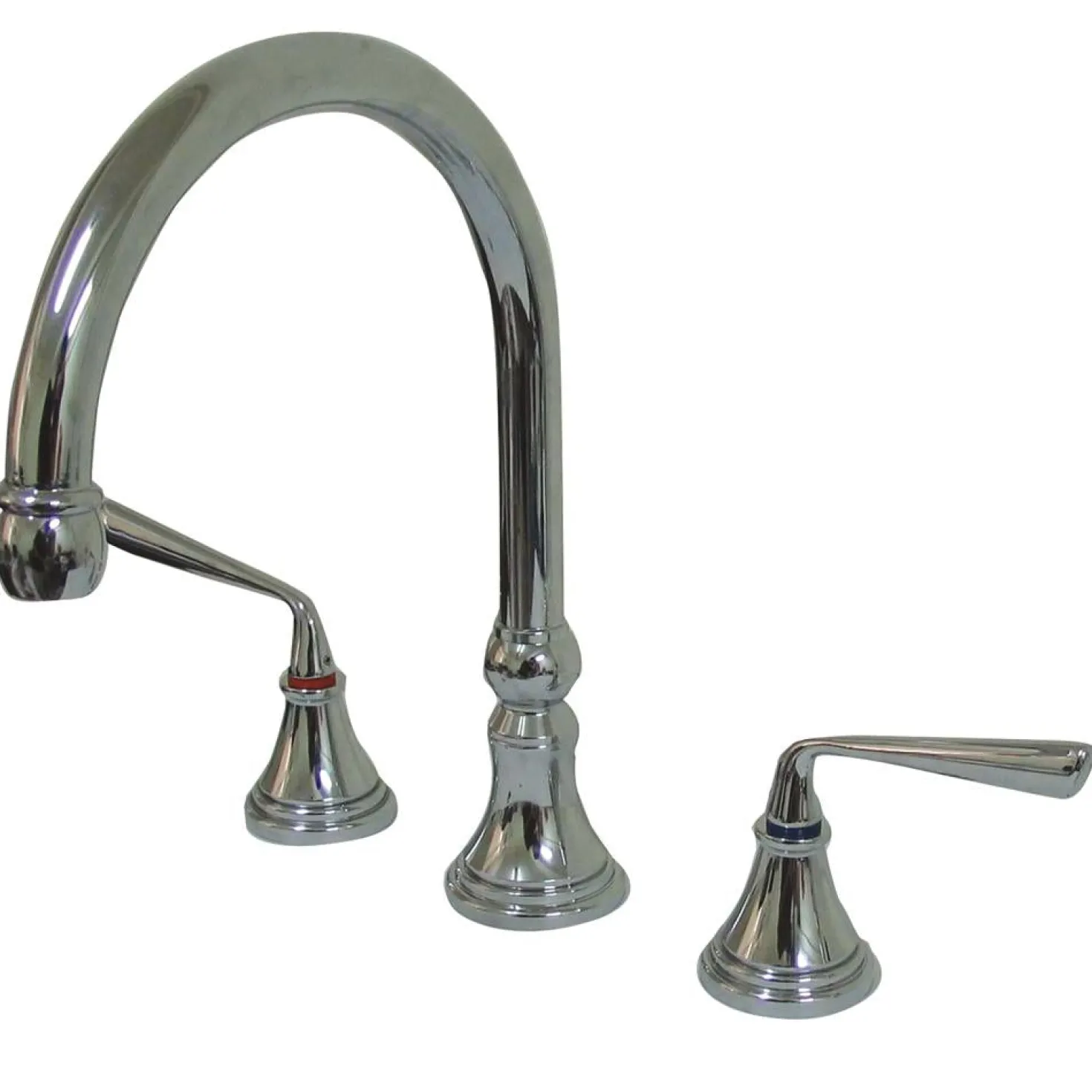 Kingston Brass Classic Silver Sage Two Handle Roman Tub Filler