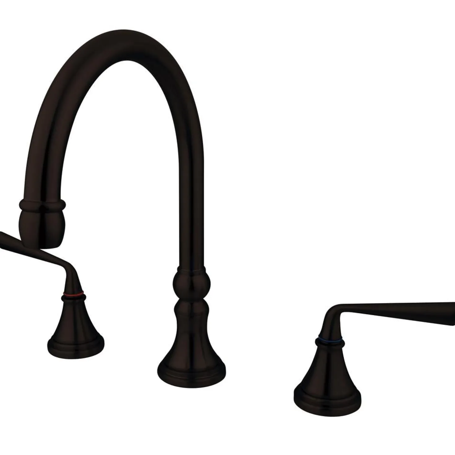 Kingston Brass Classic Silver Sage Two Handle Roman Tub Filler