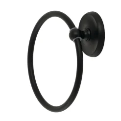 Kingston Brass Classic Towel Ring in Matte Black