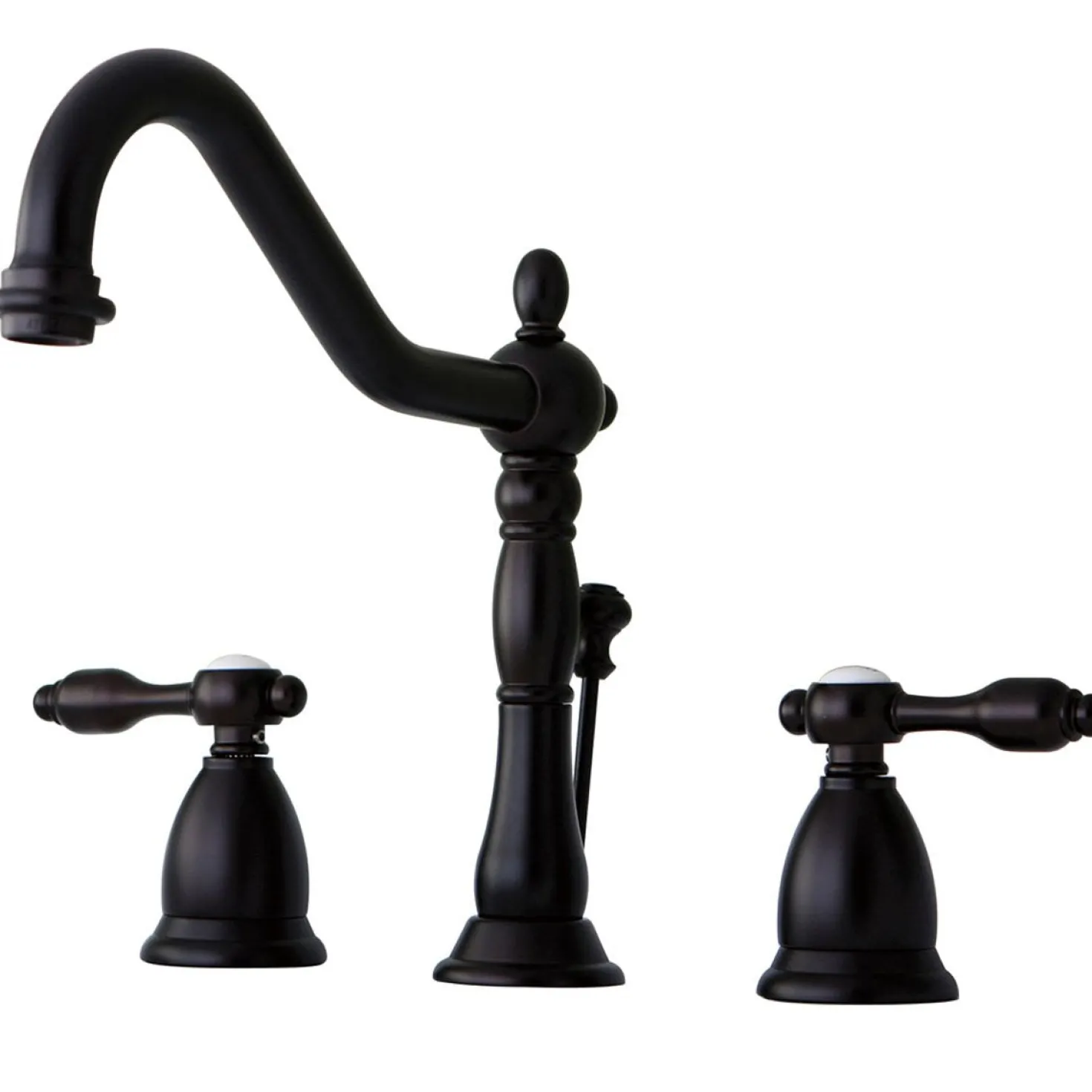 Kingston Brass Classic Tudor Widespread Lavatory Faucet with Brass Pop-up