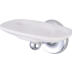 Kingston Brass Classic Wall Mount Toothbrush and Tumbler Holder in Polished Chrome