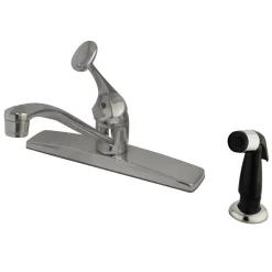 Kingston Brass Columbia Single Handle 8" Kitchen Faucet with Side Sprayer