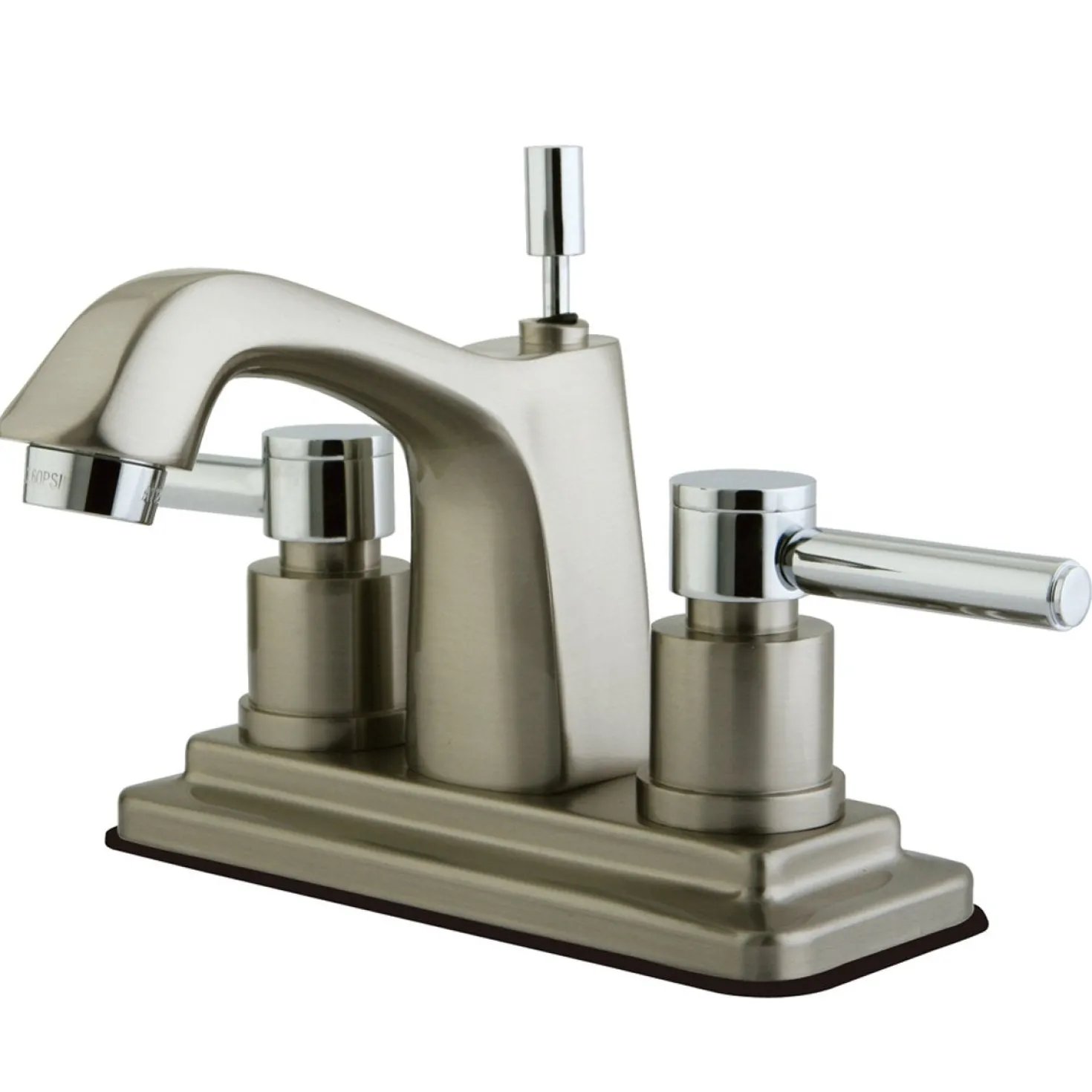 Kingston Brass Concord 4" Centerset Lavatory Faucet with Two Handle and Brass Pop-up