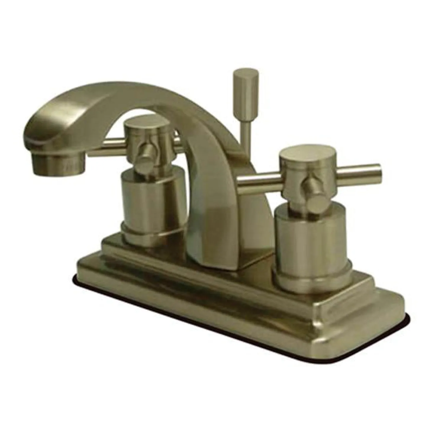 Kingston Brass Concord Contemporary Two Handle 4" Centerset Lavatory Faucet with Brass Pop-up