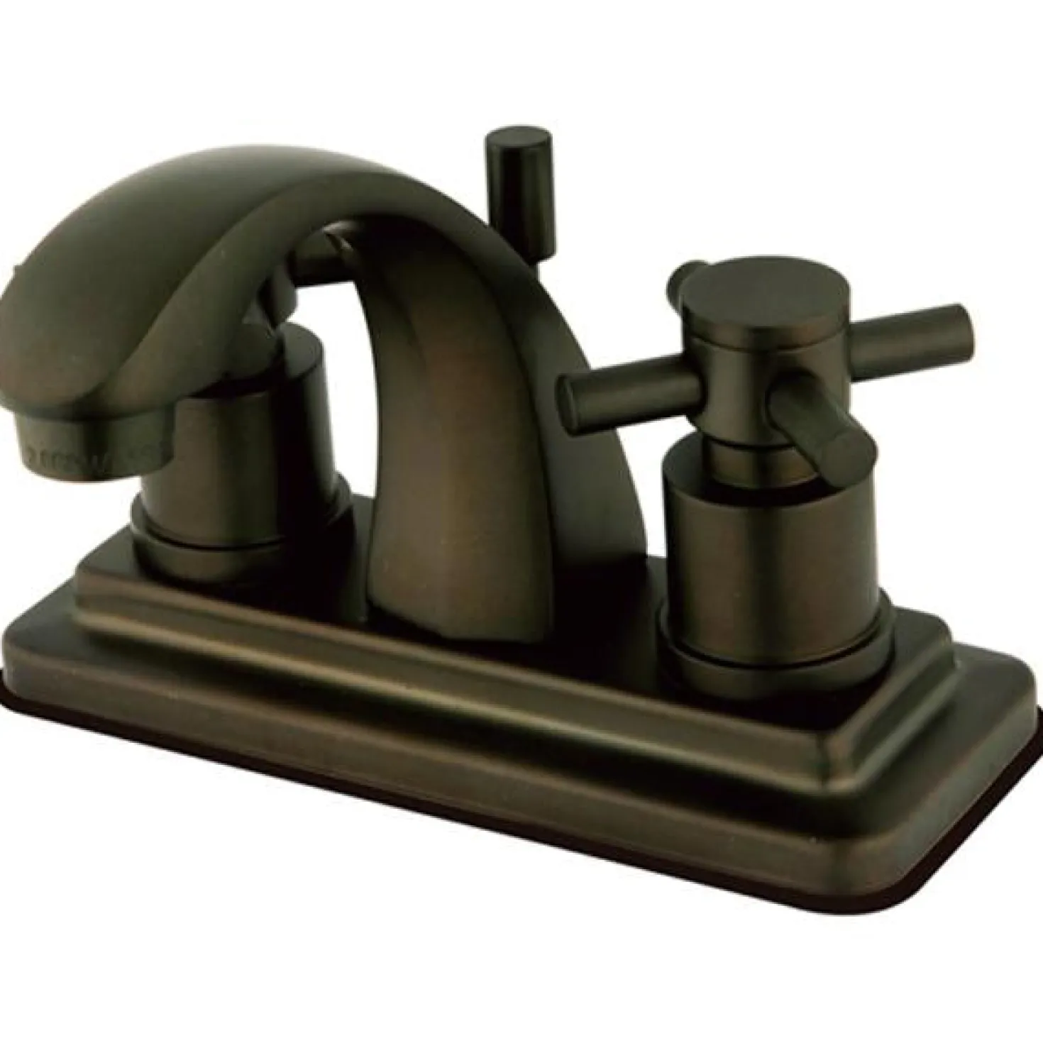 Kingston Brass Concord Contemporary Two Handle 4" Centerset Lavatory Faucet with Brass Pop-up
