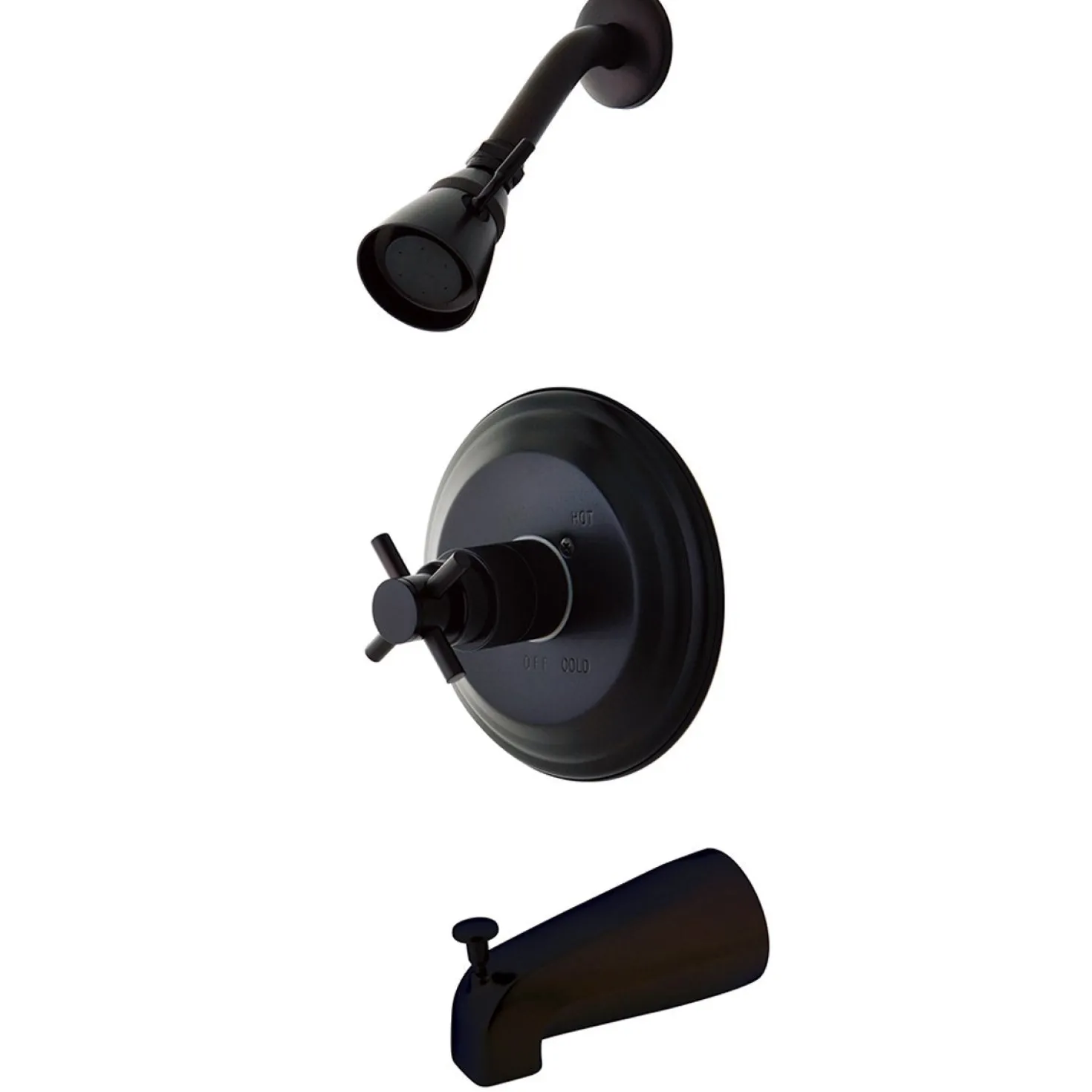 Kingston Brass Concord Contemporary Single Handle Tub and Shower Faucet