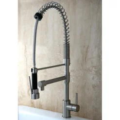 Kingston Brass Concord Cusinxel Single Handle Pull-Down Kitchen Faucet
