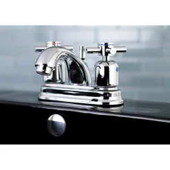 Kingston Brass Concord Deck Mount 4-Inch Centerset Bathroom Faucet