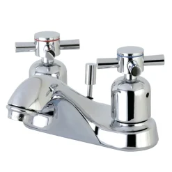 Kingston Brass Concord Deck Mount 4-Inch Centerset 3-Hole Bathroom Faucet