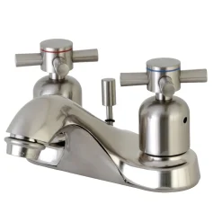 Kingston Brass Concord Deck Mount 4-Inch Centerset 3-Hole Bathroom Faucet