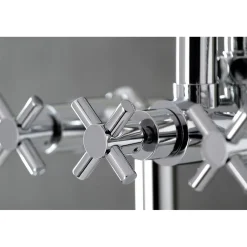 Kingston Brass Concord Deck Mount 2-Hole Tub Filler with Hand Shower