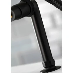 Kingston Brass Concord Deck Mount 2-Hole Tub Filler with Hand Shower