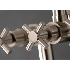 Kingston Brass Concord Deck Mount 2-Hole Tub Filler with Hand Shower