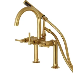 Kingston Brass Concord Deck Mount Tub Filler with Hand Shower
