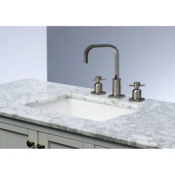Kingston Brass Concord Fauceture Deck Mount 8-Inch Widespread Bathroom Faucet