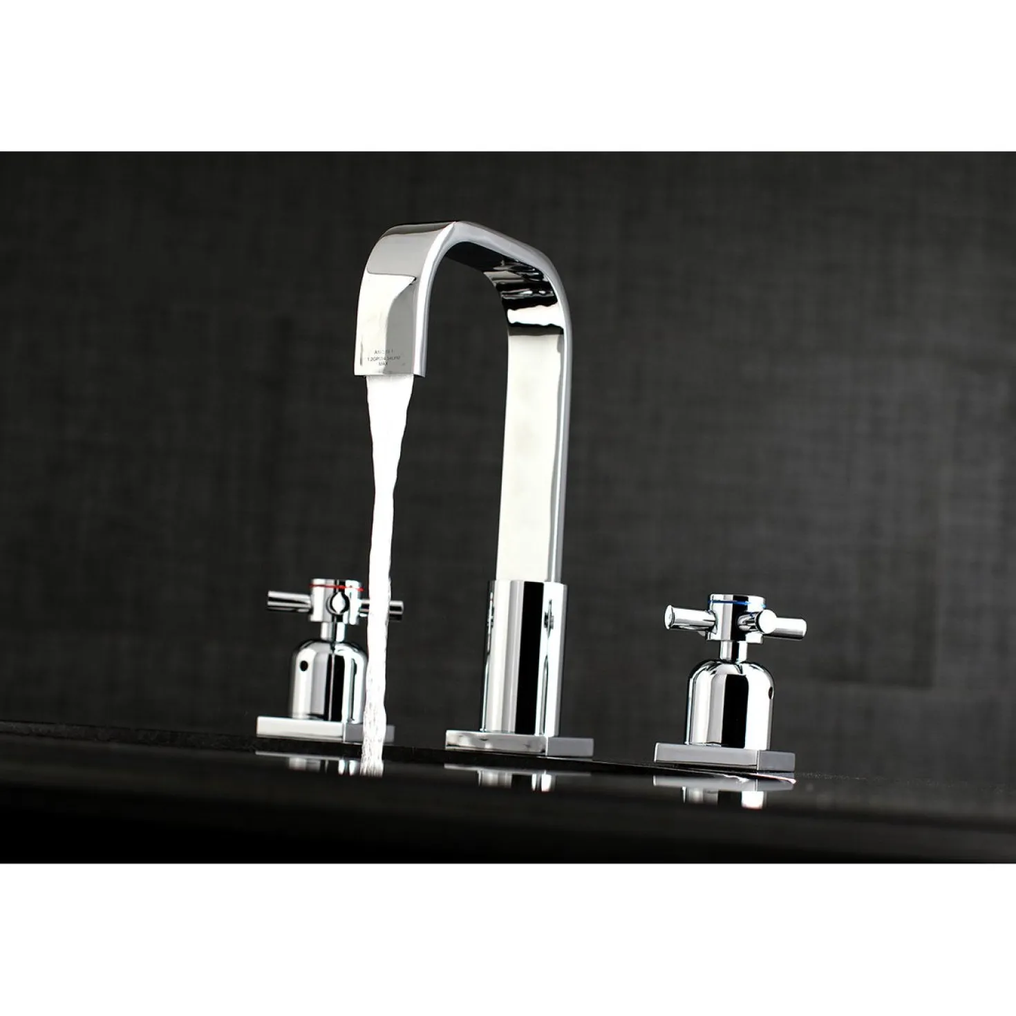Kingston Brass Concord Fauceture Deck Mount 8-Inch Widespread Bathroom Faucet