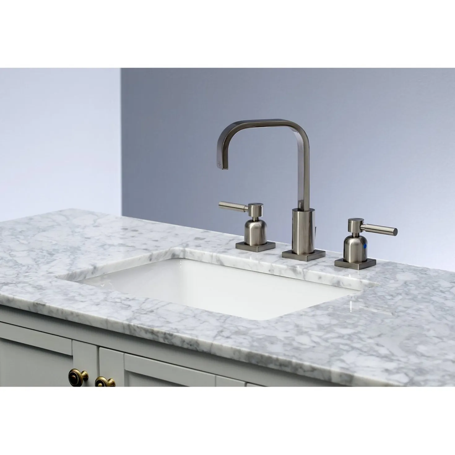 Kingston Brass Concord Fauceture 3-Hole 8-Inch Widespread Bathroom Faucet