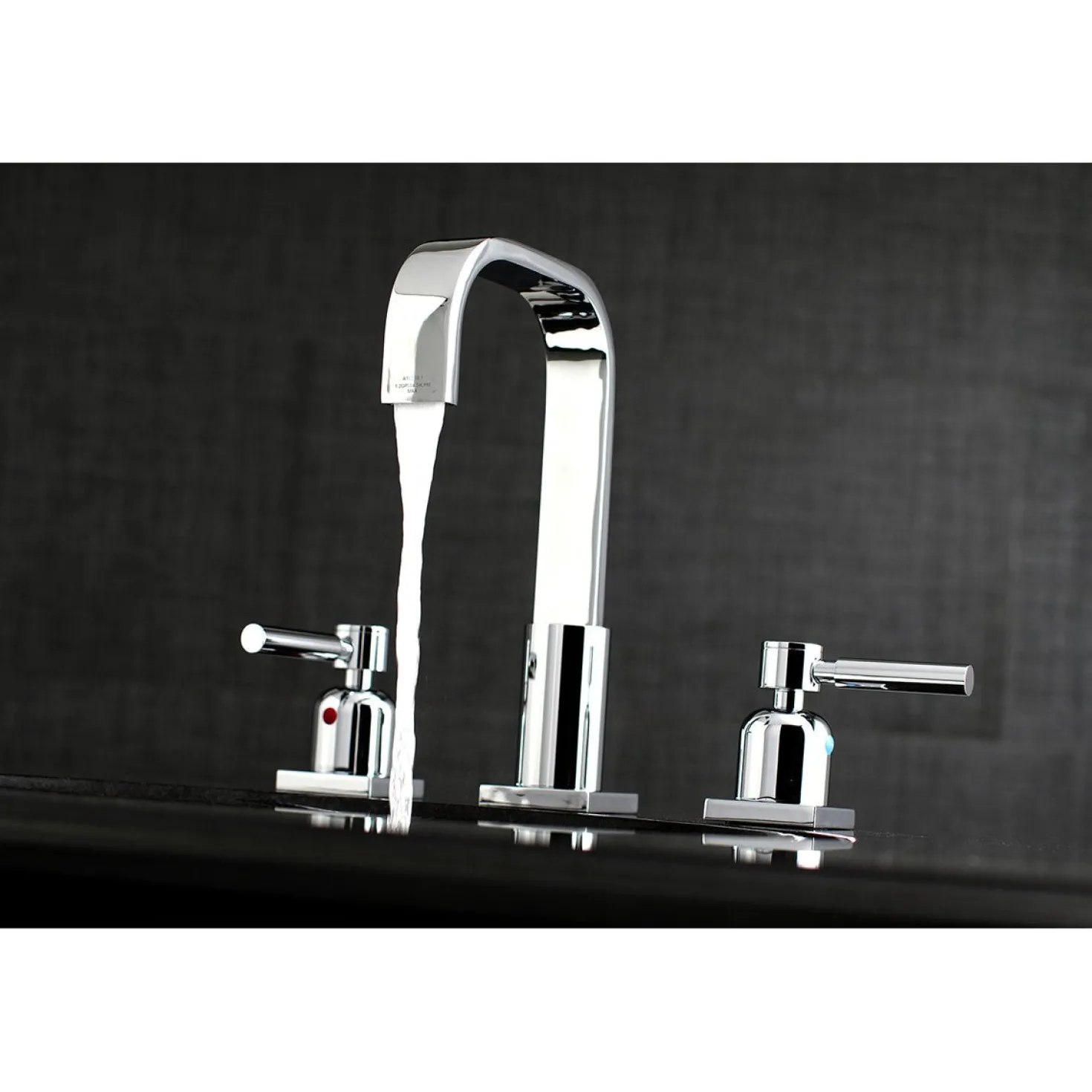 Kingston Brass Concord Fauceture 3-Hole 8-Inch Widespread Bathroom Faucet
