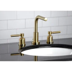 Kingston Brass Concord Fauceture 8-Inch Widespread Deck Mount Bathroom Faucet