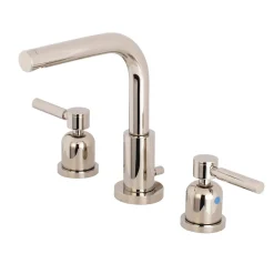 Kingston Brass Concord Fauceture 8-Inch Widespread Deck Mount Bathroom Faucet