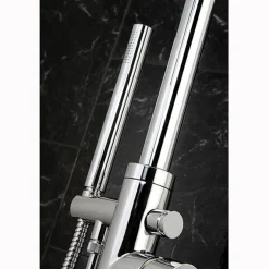 Kingston Brass Concord Floor Mount Tub Filler with Hand Shower