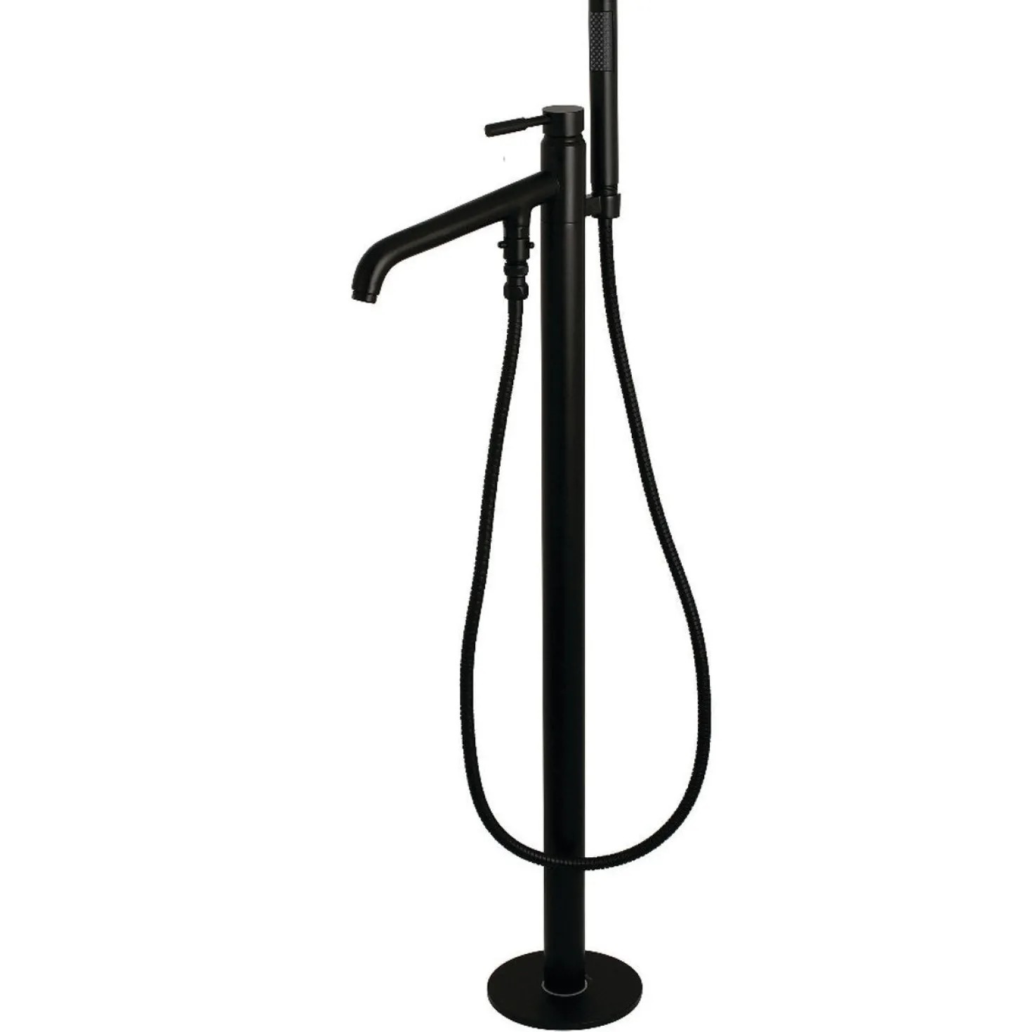 Kingston Brass Concord Floor Mount Tub Filler with Hand Shower