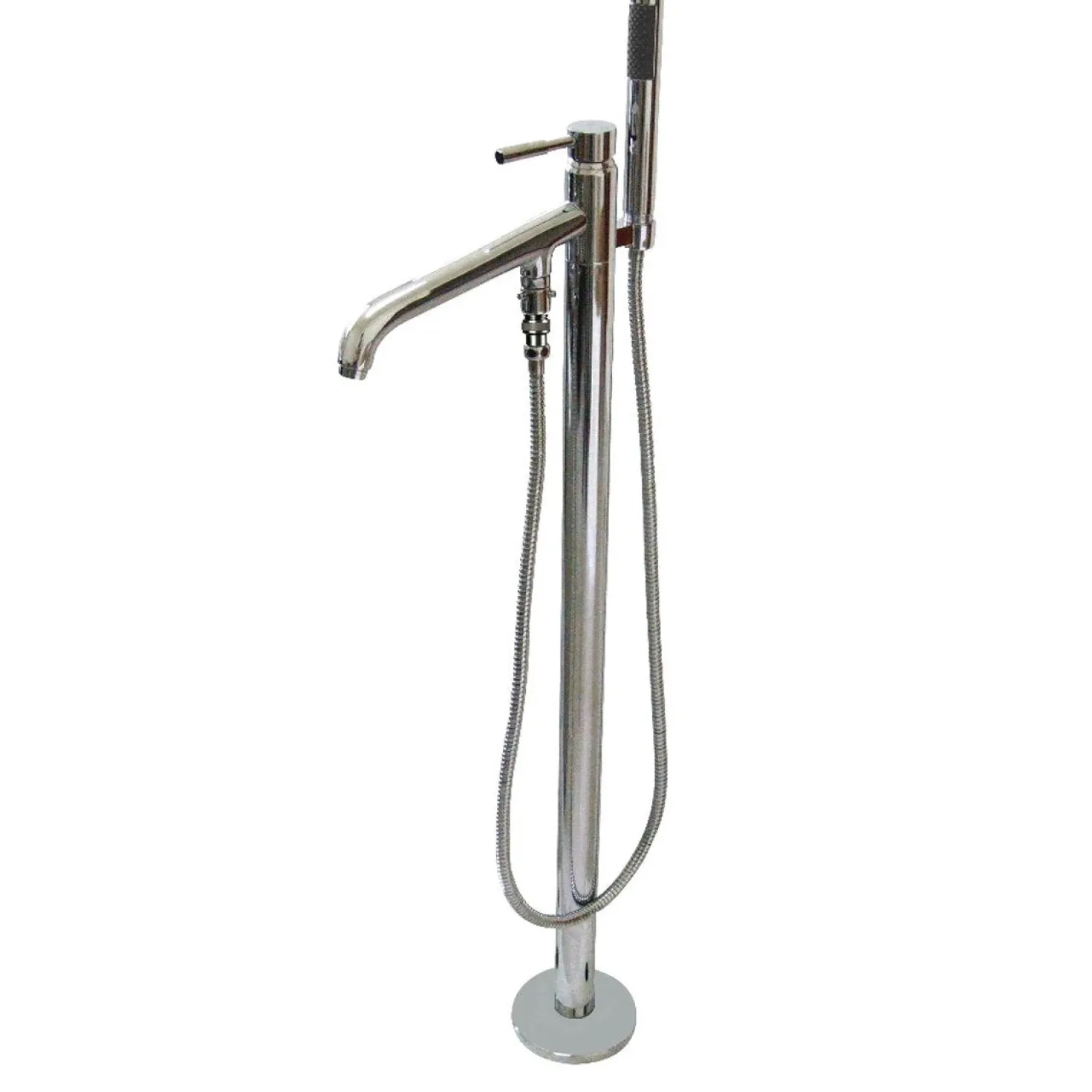 Kingston Brass Concord Floor Mount Tub Filler with Hand Shower