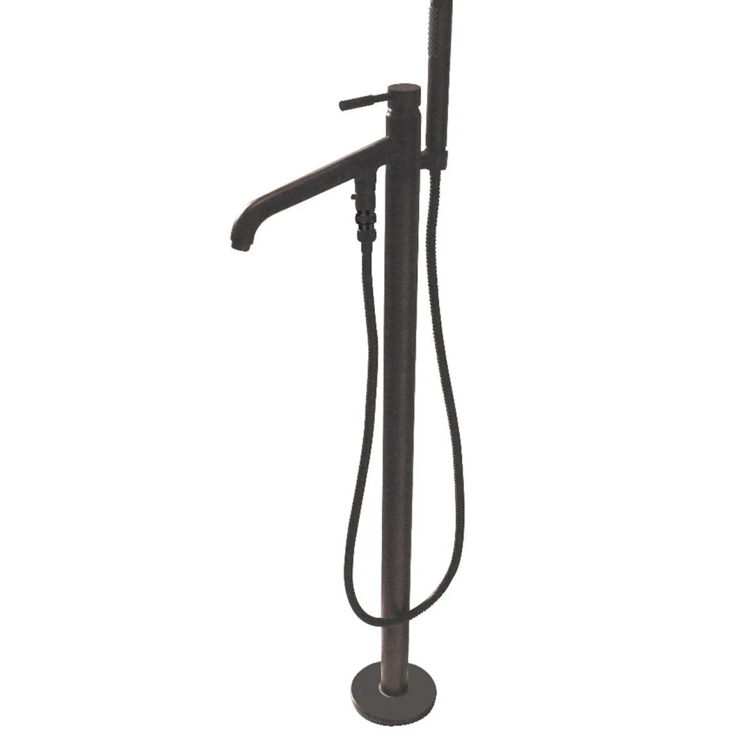 Kingston Brass Concord Floor Mount Tub Filler with Hand Shower