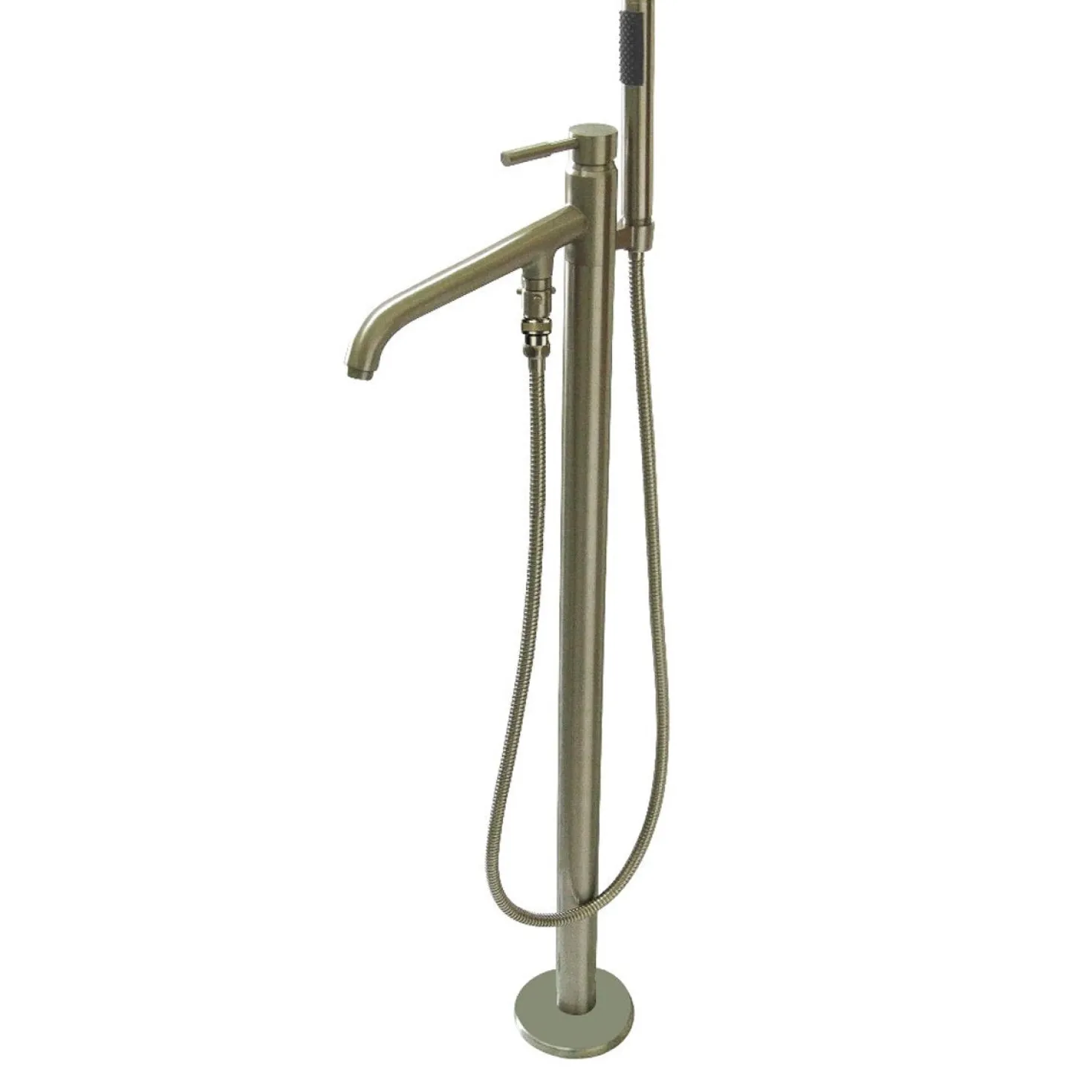 Kingston Brass Concord Floor Mount Tub Filler with Hand Shower