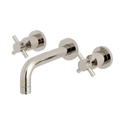 Kingston Brass Concord 2-Handle 3-Hole Wall Mount Bathroom Faucet