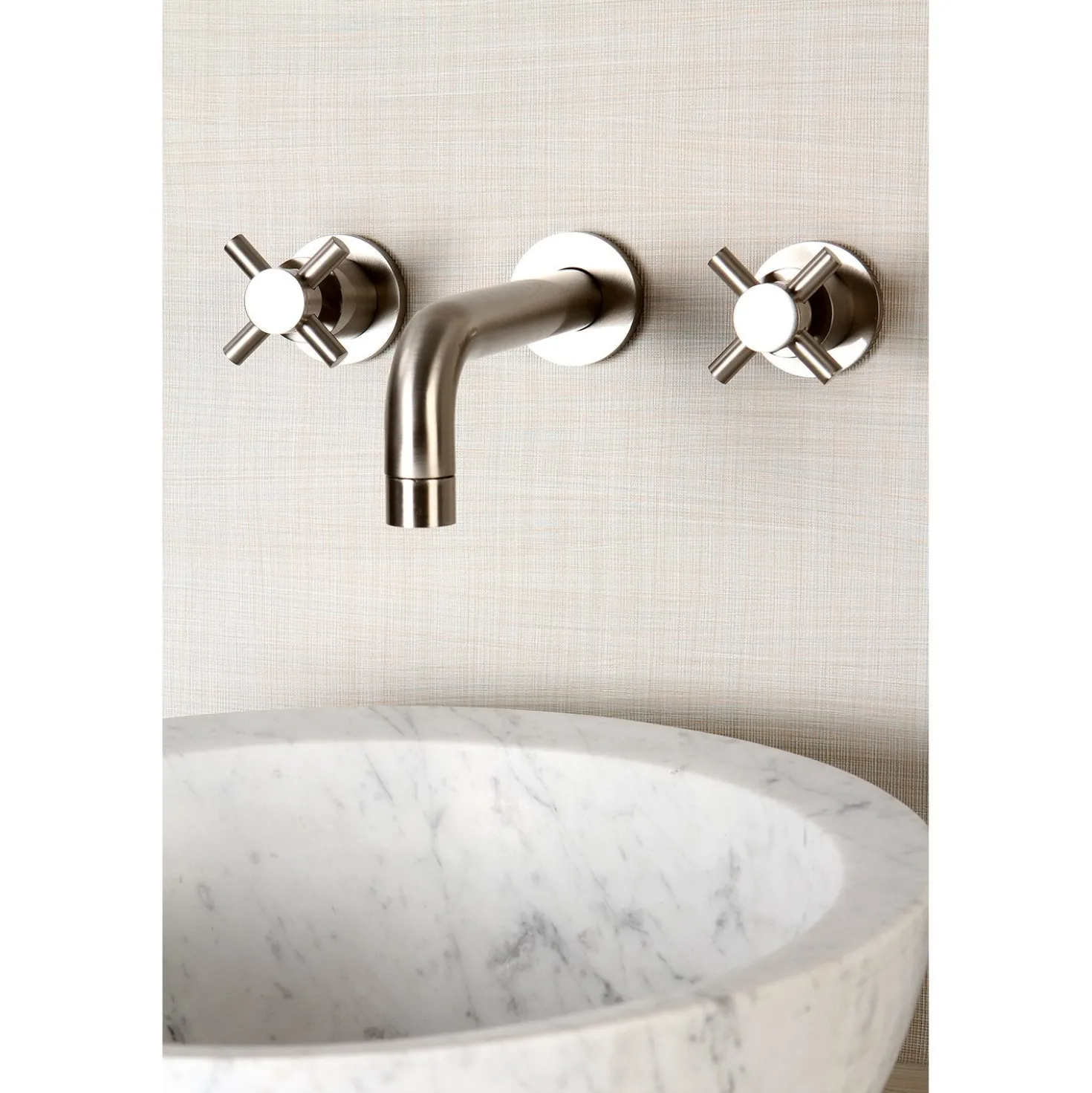 Kingston Brass Concord 2-Handle 3-Hole Wall Mount Bathroom Faucet