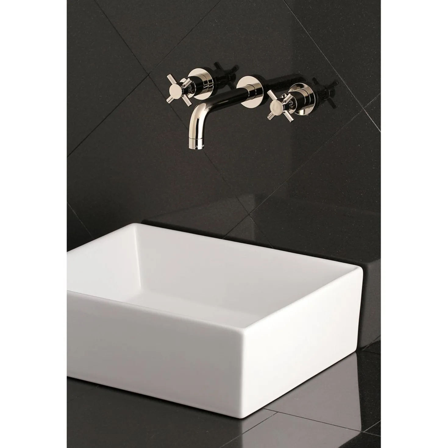 Kingston Brass Concord 2-Handle 3-Hole Wall Mount Bathroom Faucet