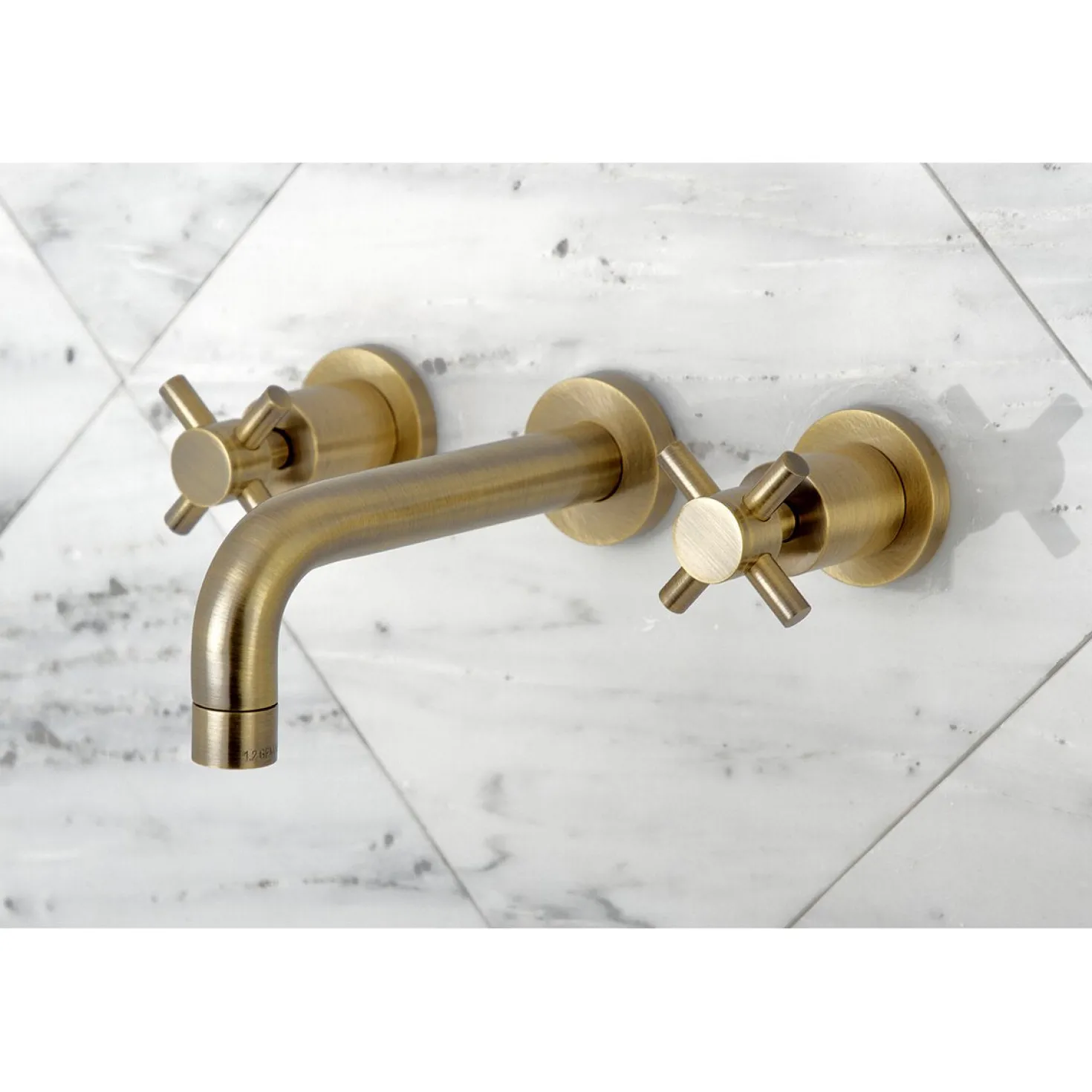 Kingston Brass Concord 2-Handle 3-Hole Wall Mount Bathroom Faucet