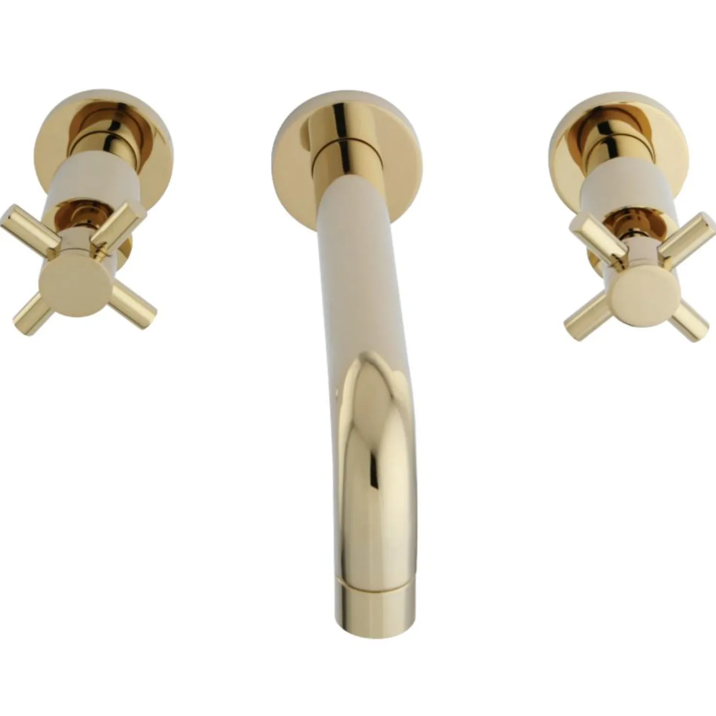 Kingston Brass Concord 2-Handle 3-Hole Wall Mount Bathroom Faucet