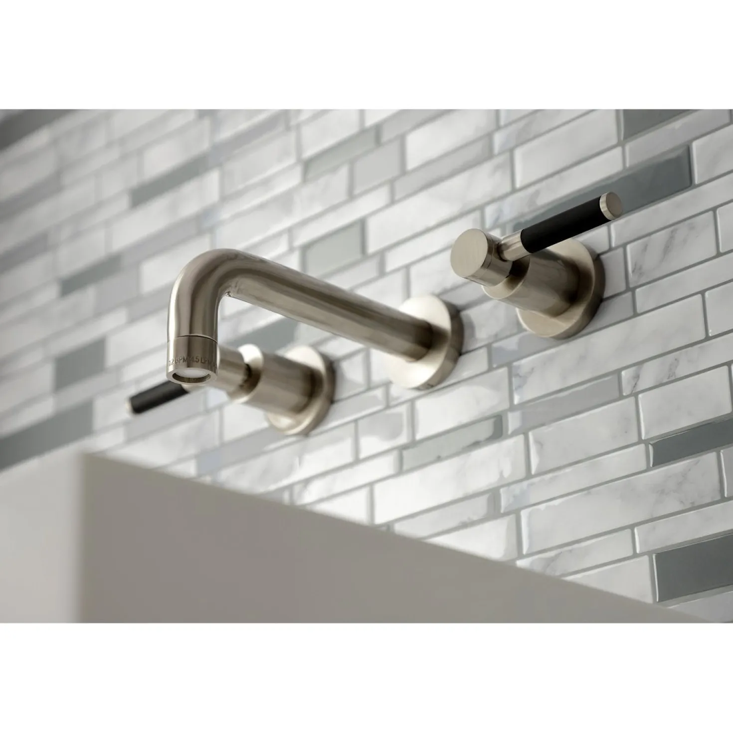 Kingston Brass Concord 2-Handle Wall Mount Bathroom Faucet