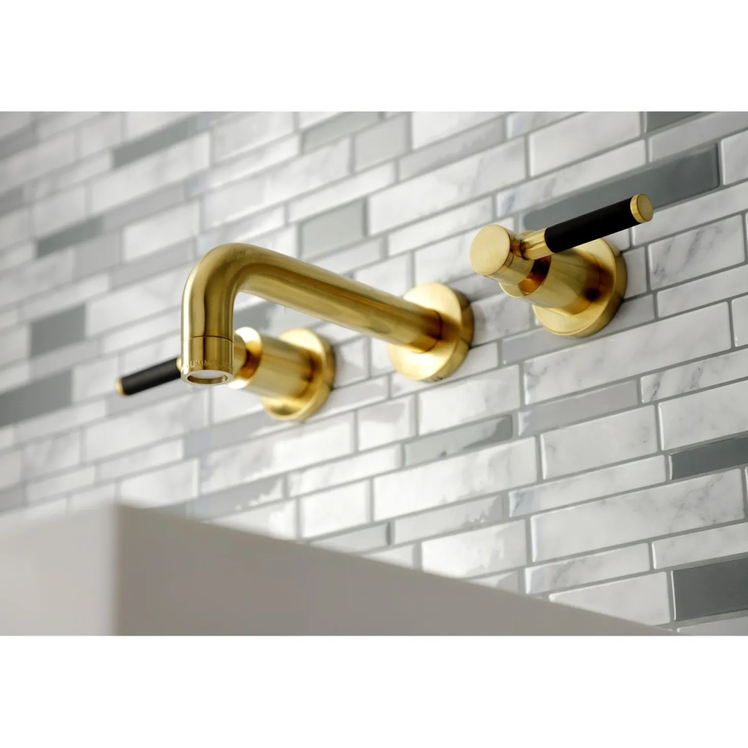 Kingston Brass Concord 2-Handle Wall Mount Bathroom Faucet
