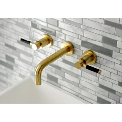Kingston Brass Concord 2-Handle Wall Mount Bathroom Faucet