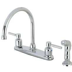 Kingston Brass Concord 4-Hole Centerset Kitchen Faucet