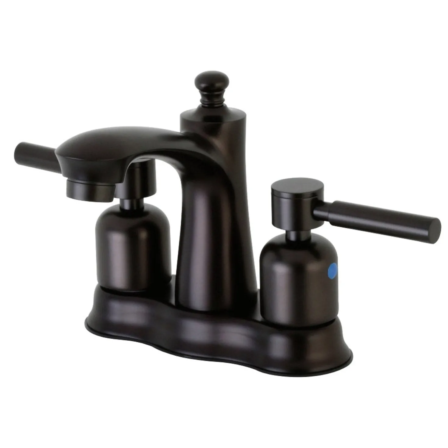 Kingston Brass Concord 3-Hole Deck Mount 4-Inch Centerset Bathroom Faucet